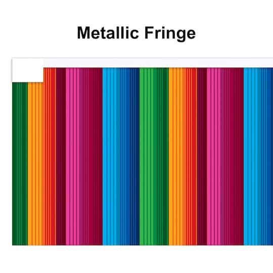 Beistle 5ft. Metallic Serape Fiesta Fringe Banners, 2ct.